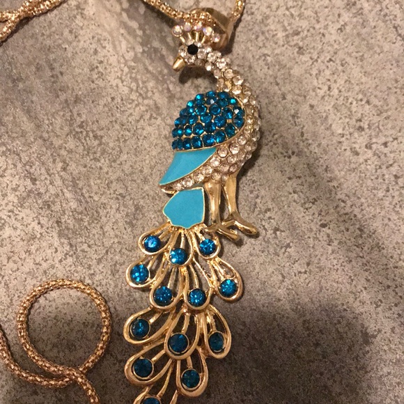 Betsey Johnson Jewelry - Stunning Betsey Johnson Peacock Necklace! NWT!